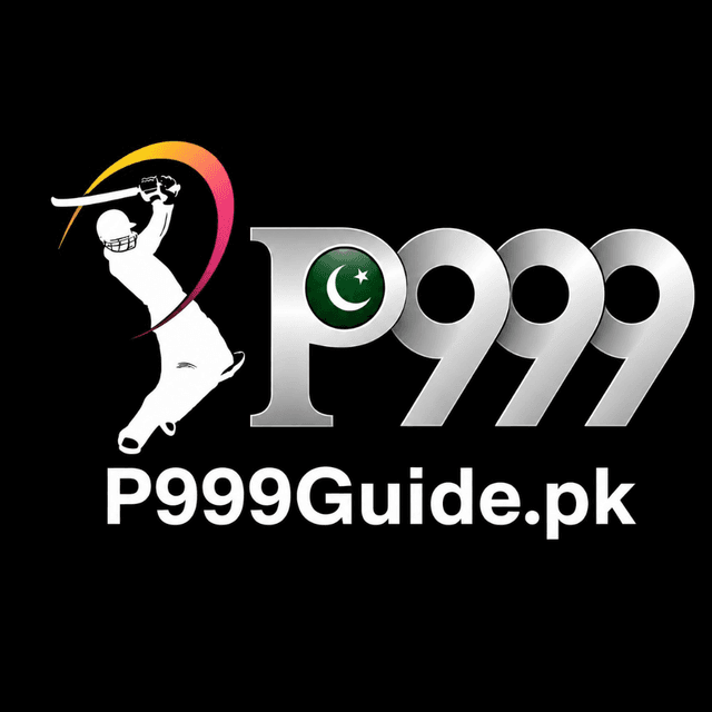 p999 Guide — P999Guide.pk logo with cricket mark